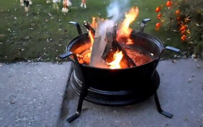 Hoe maak je een vuurkorf van velgen?