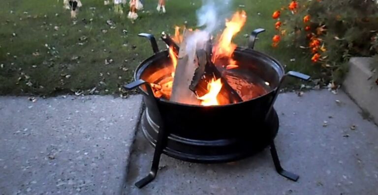 Hoe maak je een vuurkorf van velgen?