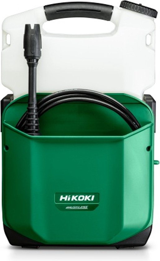 HiKOKI ACCU HOGEDRUKREINIGER 18V - 0.5-20BAR - 0.5-1.2L/MIN - 8L TANK - MV - EXCLUSIVE (= zonder accuʼs en lader) in DOOS