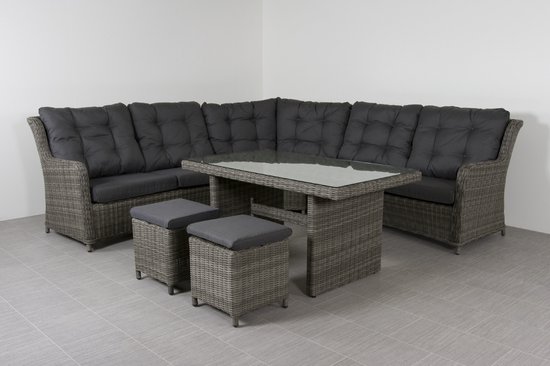 Lounge dining set Richmond - Ash grey