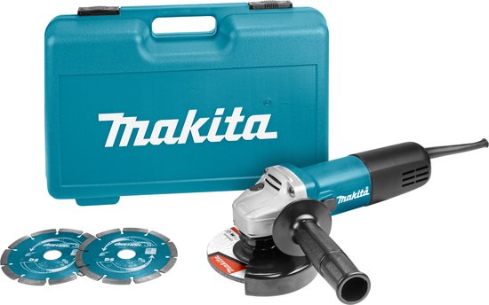 makita 9558hnrgk2 230v haakse slijper 125 mm