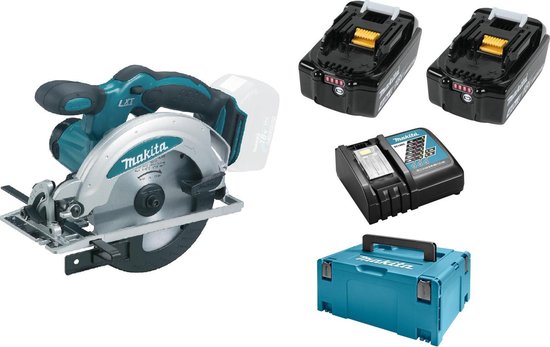 Makita DSS610RMJ 18V Li-Ion Accu cirkelzaag set (2x 4.0Ah accu) in Mbox - 165mm