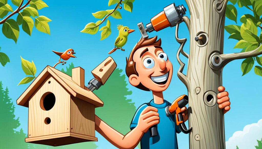 vogelhuisje ophangen